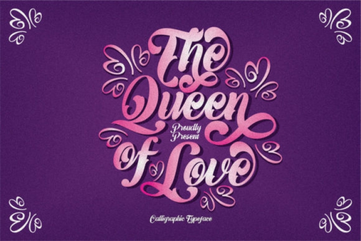 The Queen of Love Font Download