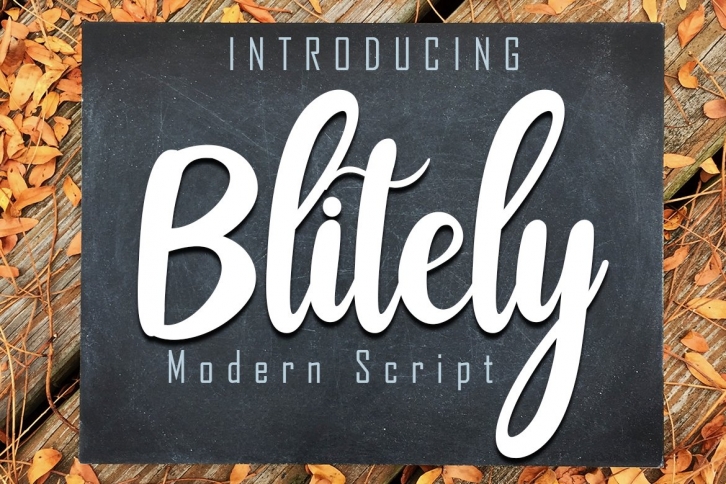 Blitely Modern Script Font Download