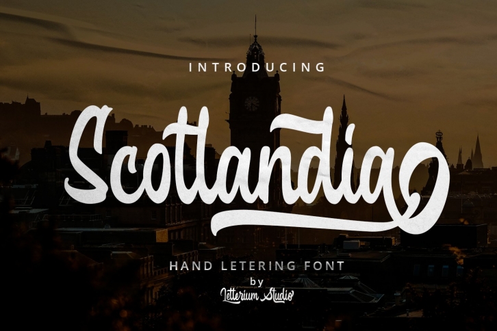 Scotlandia - Hand Lettering Font Font Download