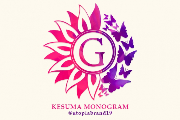 Kesuma Monogram Font Download