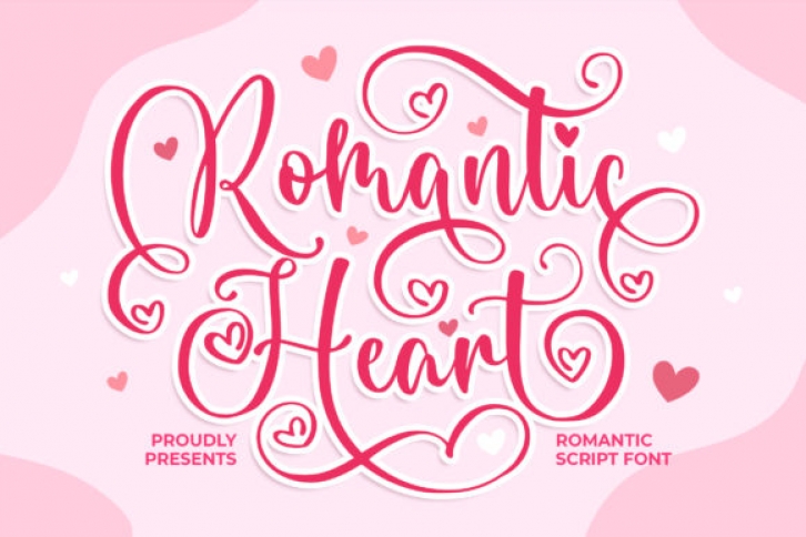 Romantic Heart Font Download