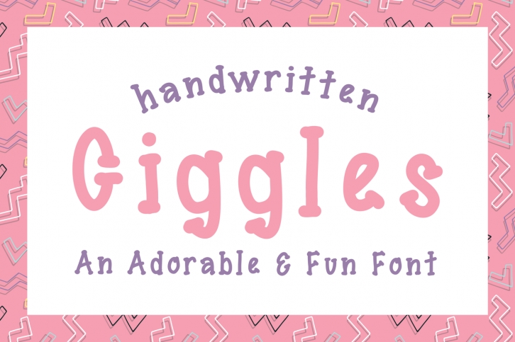 Giggles Font Handwritten Serif Font Font Download