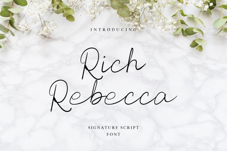 Rich Rebecca Script Handwritten Font Download