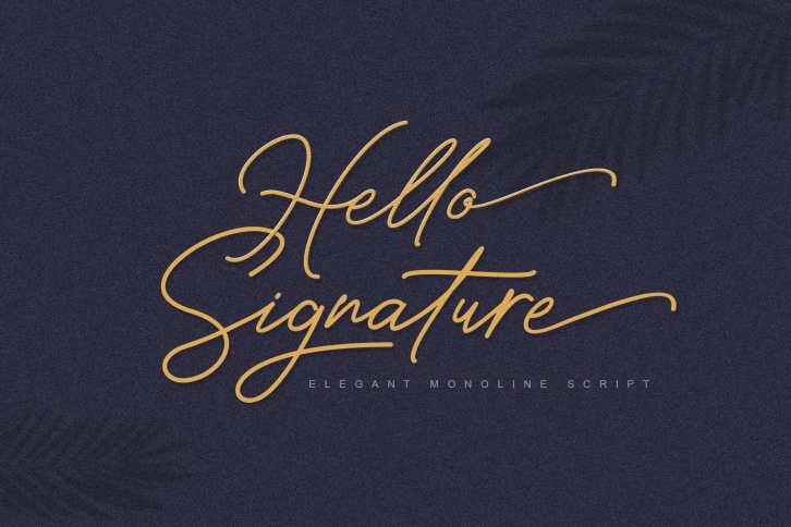 Hello Signature Font Download