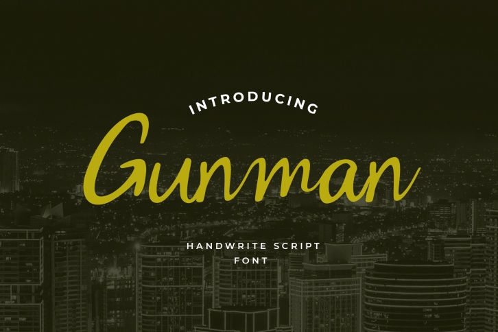 Gunman Handwritten Font Download