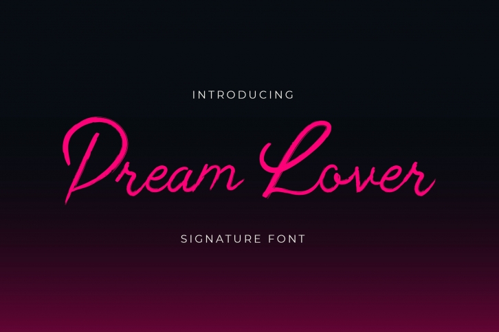 Dream Lover Brush Handwritten Font Download