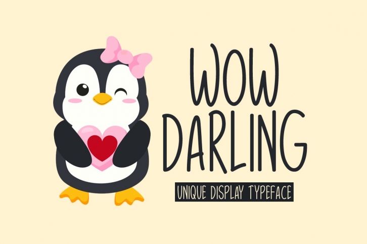 Wow Darling Typeface Font Download