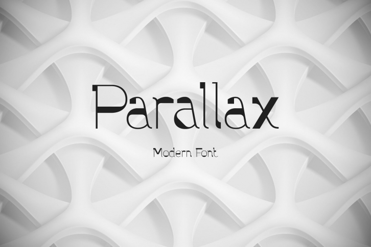 Parallax font and graphics Font Download