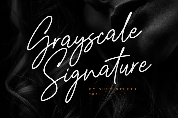Grayscale Signature Font Download