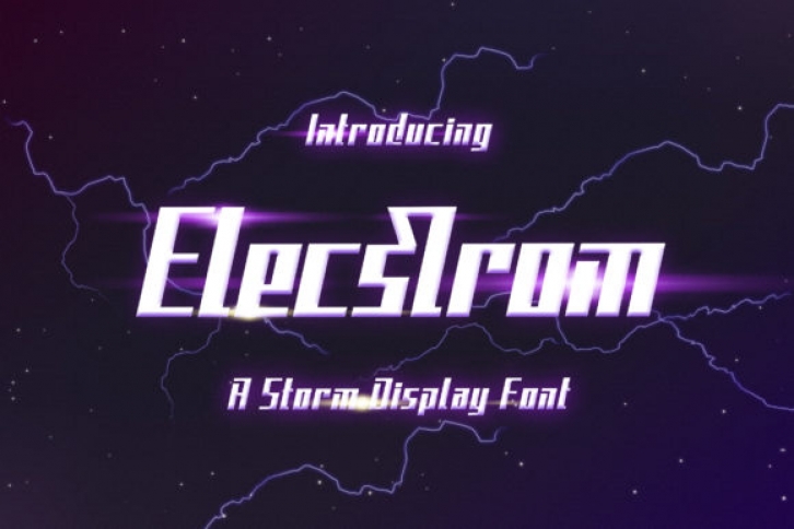 Elecstrom Font Download