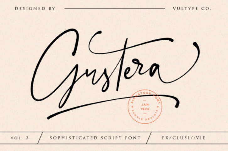 Gustera Font Download