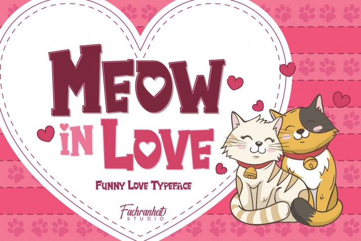 Meow in Love Font Download