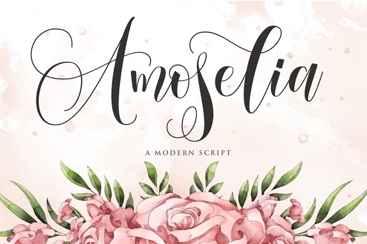 Amoselia - Beauty Script Fonts Font Download