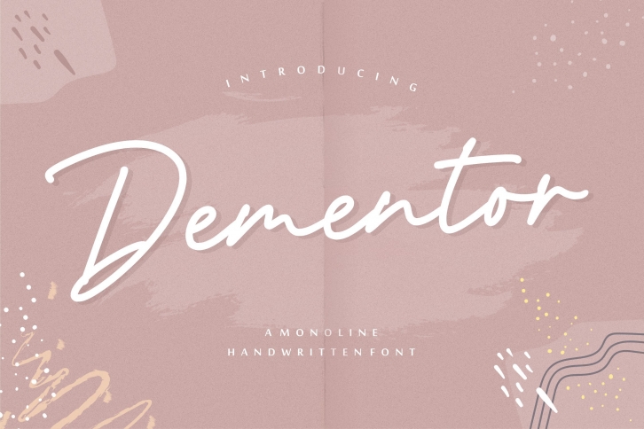 Dementor Monoline Handwritten Font Font Download Dementor Monoline Handwritten Font Font Download