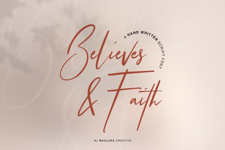 Believes And Faith Font Font Download