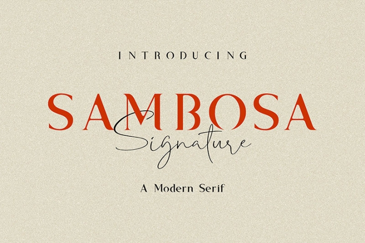 Sambosa with Signature Font Download