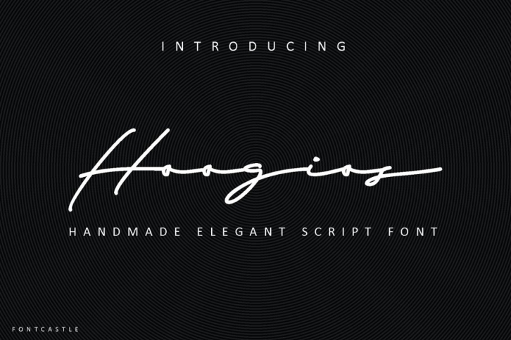 Hoogios Imagine signature font Font Download