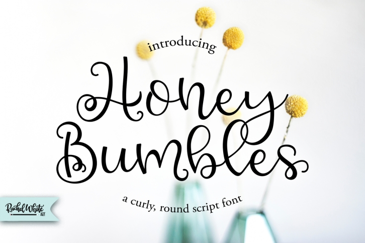 Honey Bumbles, a curly round script Font Download