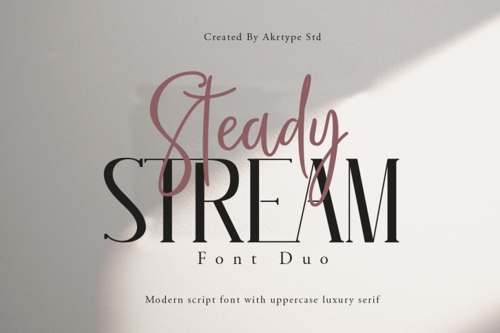 Steady Stream Font Duo Font Download