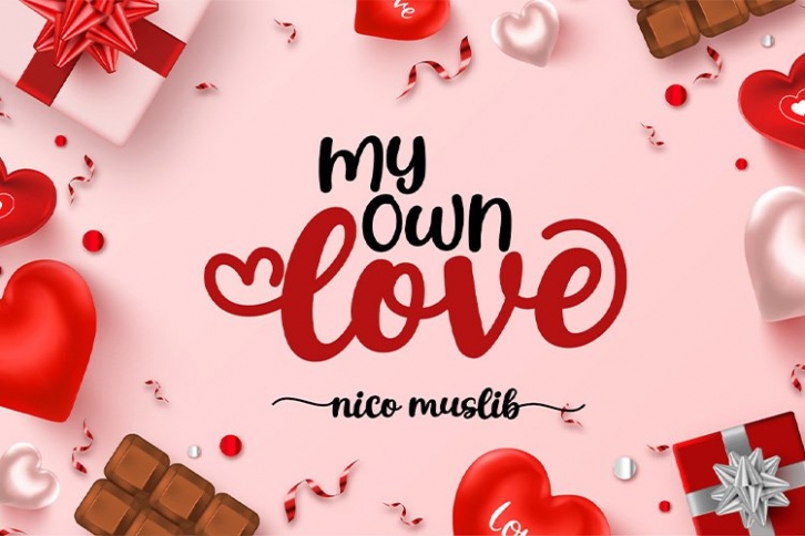 My Own Love || cute handwritten Font Download