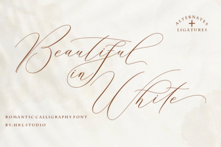 Beautiful in White Font Download