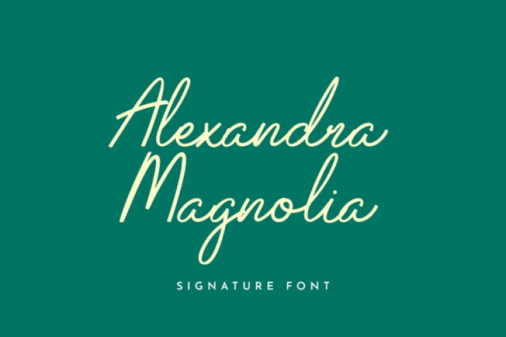 Alexandra Magnolia Font Download