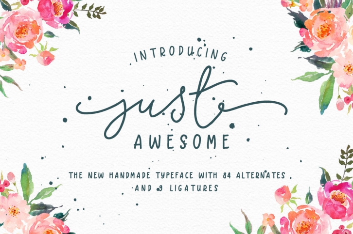 Just Awesome Typeface+Bonus Font Download