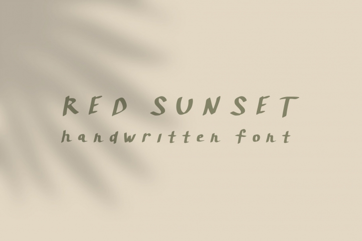 handwritten script font Red sunset Font Download
