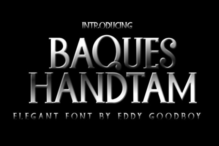 Baques Handtam Font Download