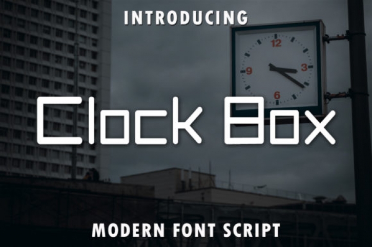 Clock Box Font Download