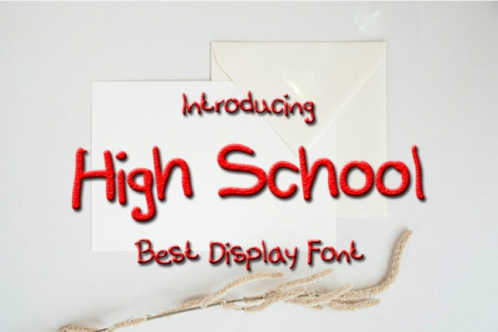 High School Font Download