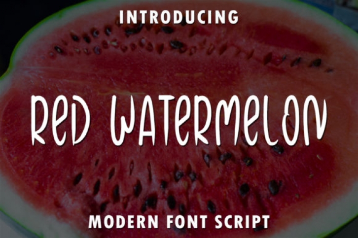 Red Watermelon Font Download