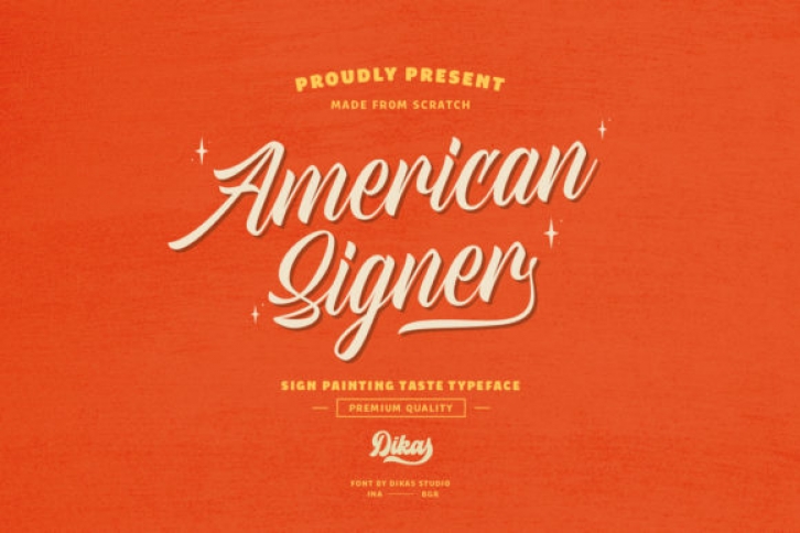 American Signer Font Download