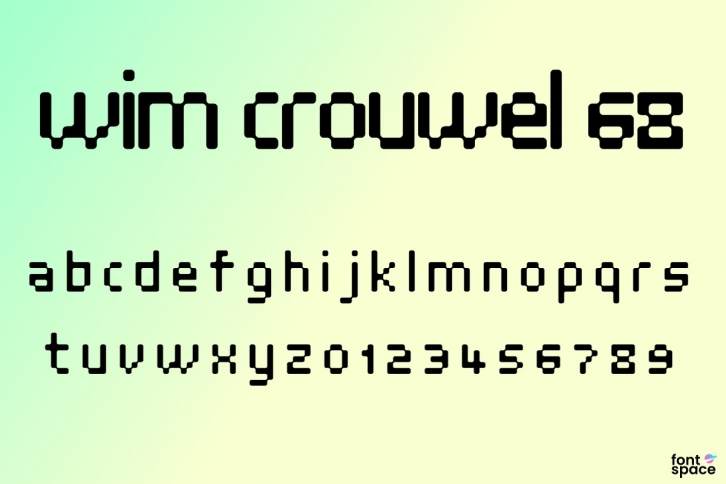 Wim Crouwel 68 Font Download