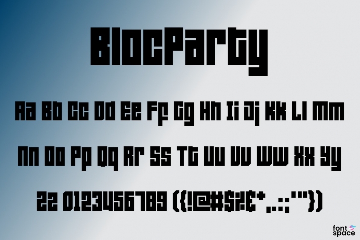 Bloc Party Font Download