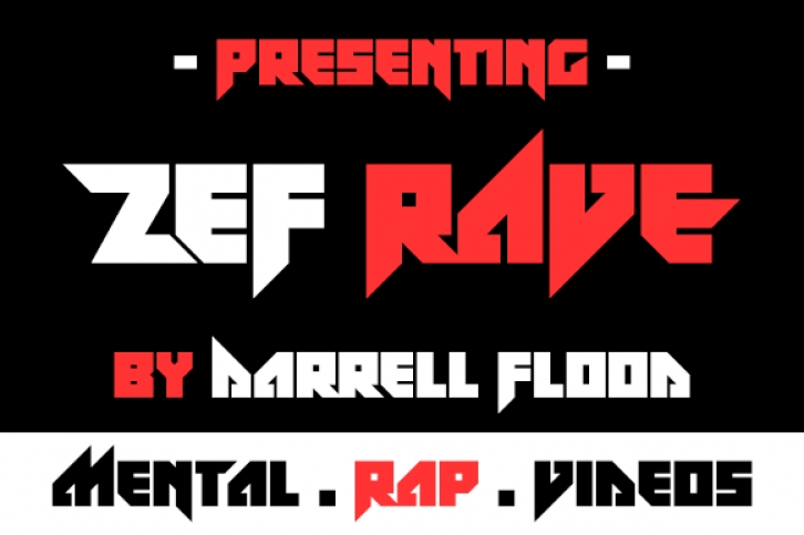 ZeF RAVE Font Download