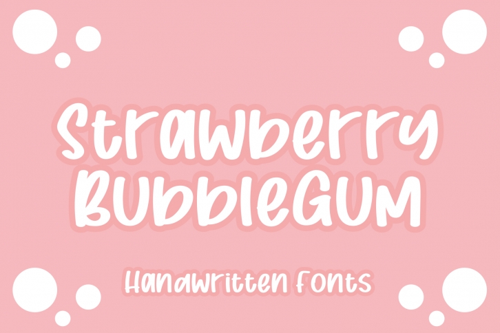 Strawberry Bubblegum Font Download