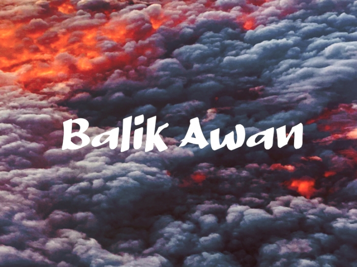 B Balik Awa Font Download