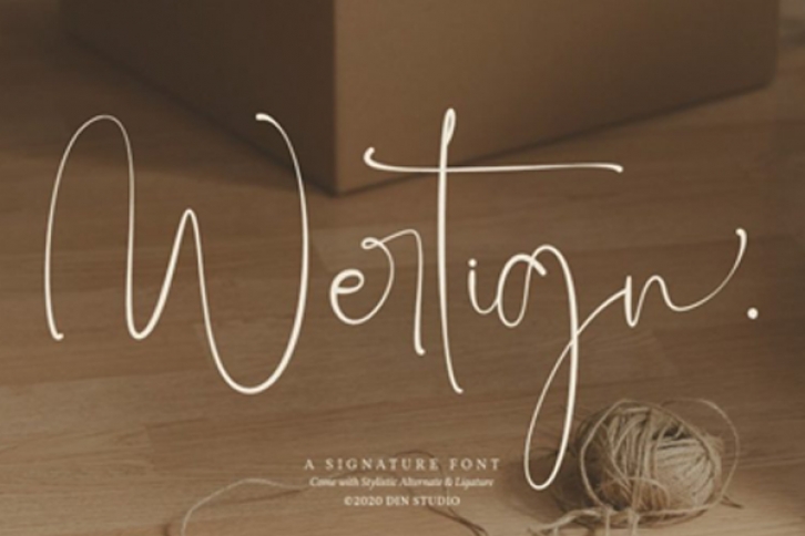 Wertig Font Download