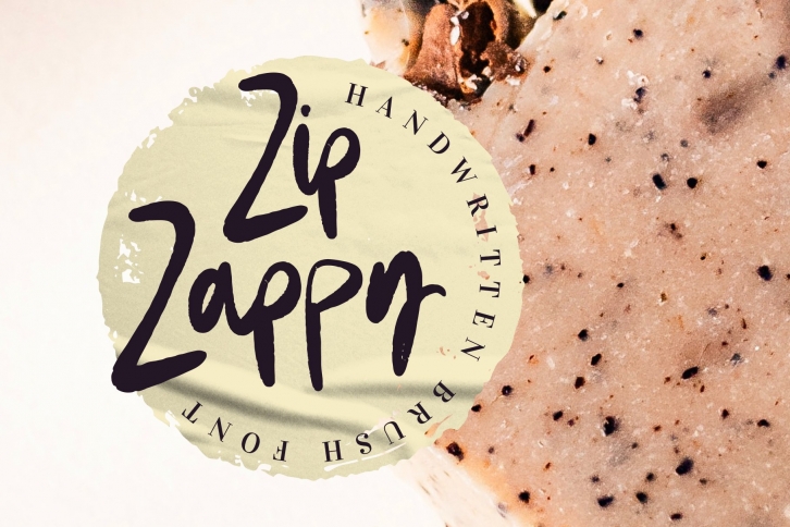 Zip Zappy Handritten Brush Font Download