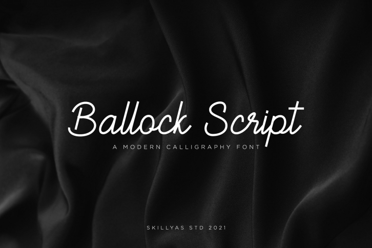 Ballock Script - a modern calligraphy font Font Download