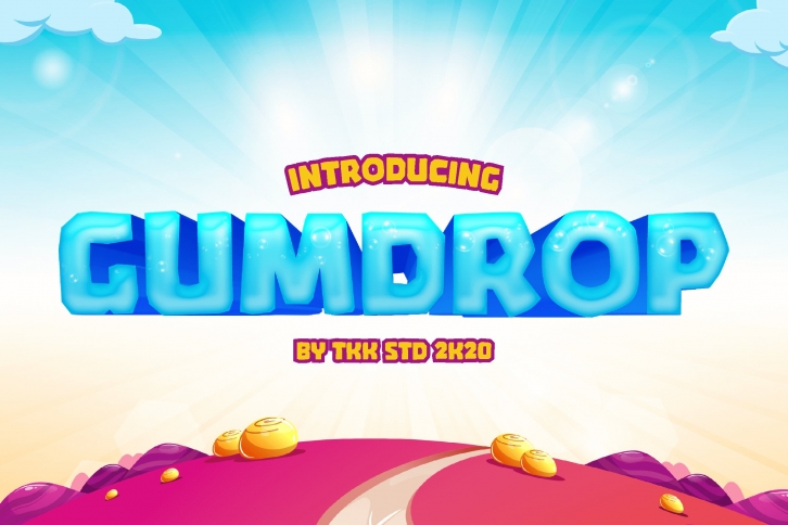 GUMDROP - Block Gaming Font Font Download