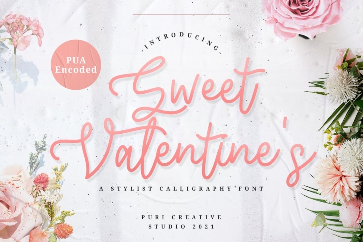 Sweet Valentines - Stylish Calligraphy Font Font Download
