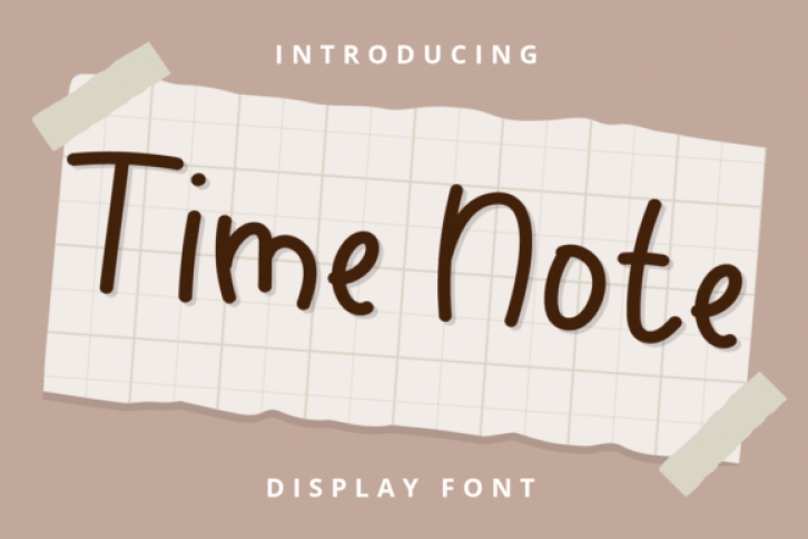 Time Note Font Download