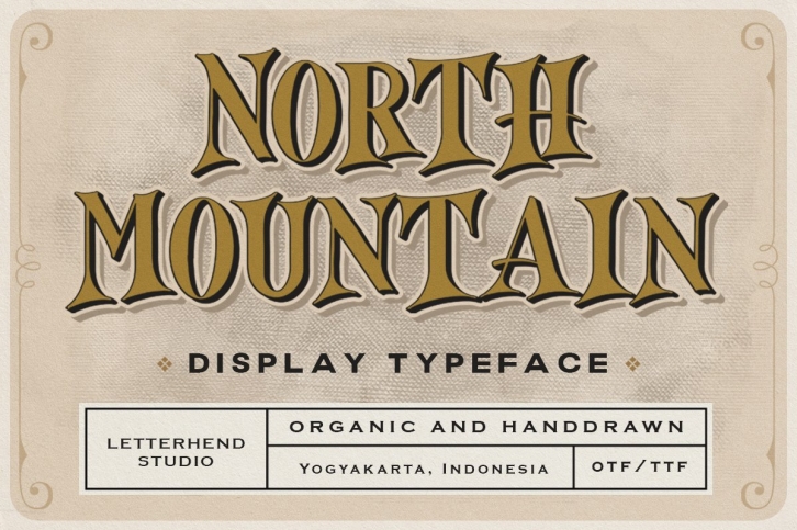 North Mountain - Display Typeface Font Download