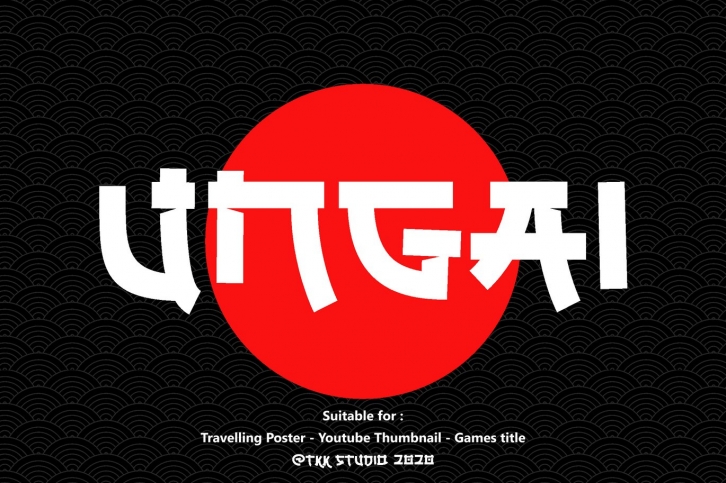 UNGAI - Faux Japanese Font Font Download