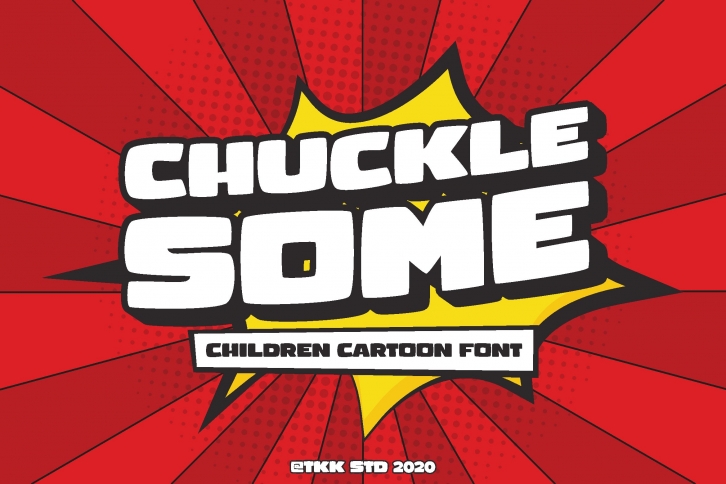 CHUCKLESOME - Comic Font Font Download