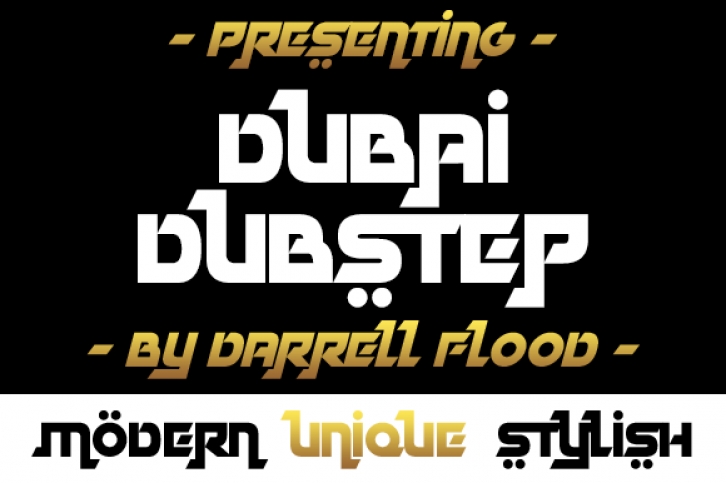 Dubai Dubstep Font Download