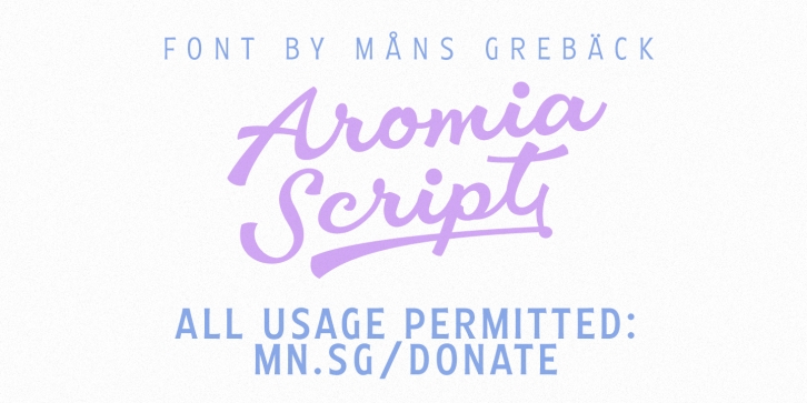 Aromia Scrip Font Download