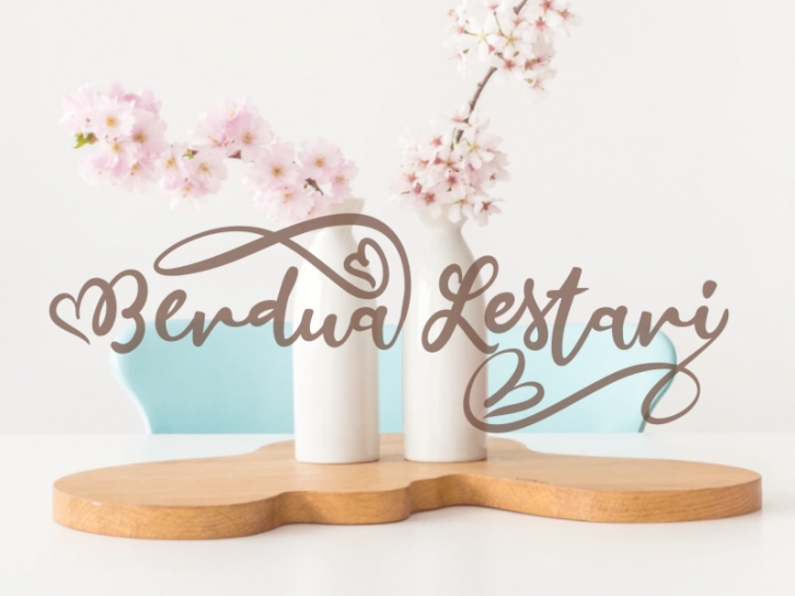 B Berdua Lestari Font Download